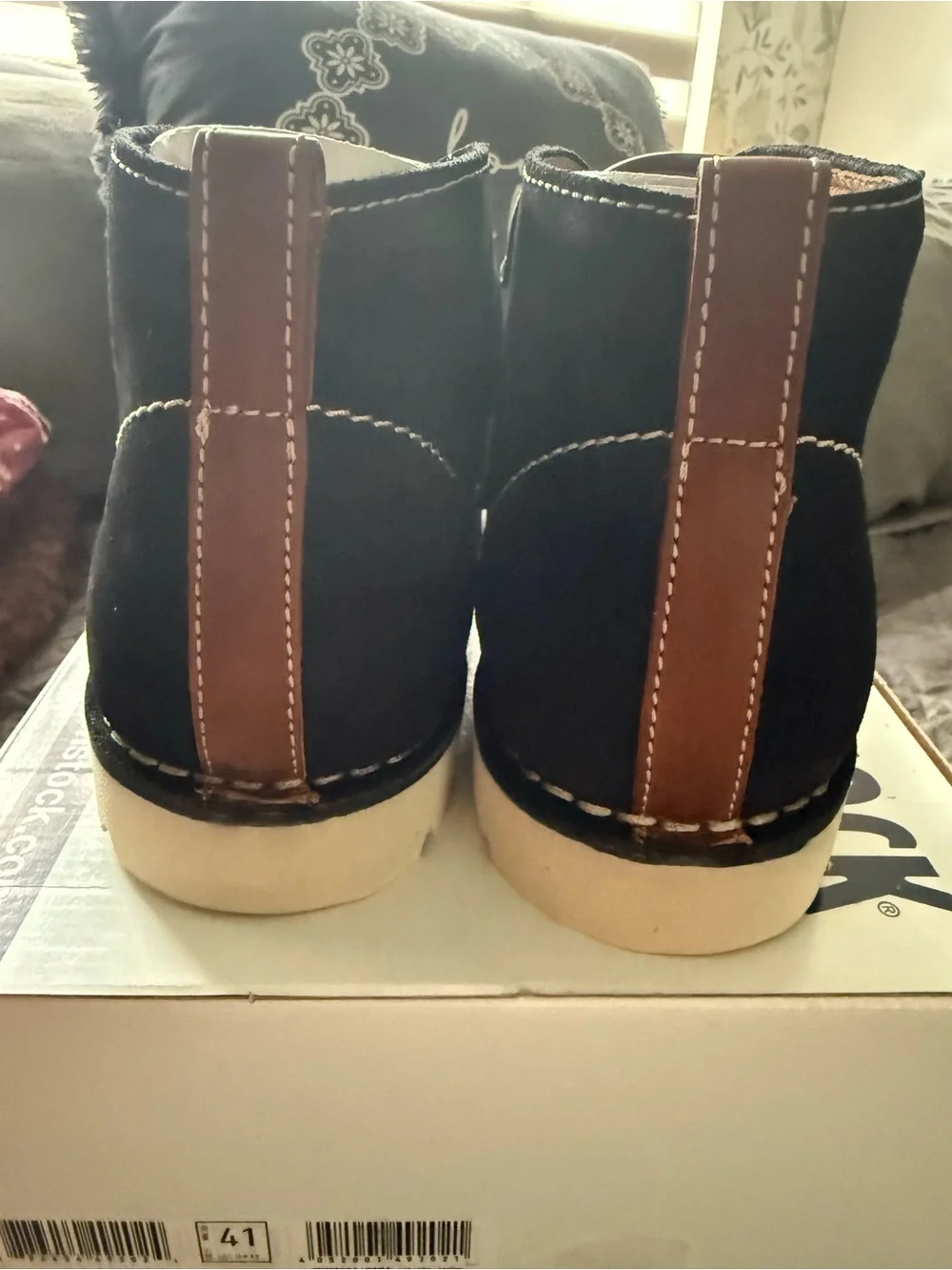 Birkenstock Harris Black Suede Lace-Up Boots Size 41-Men’s 8-Women’s 10